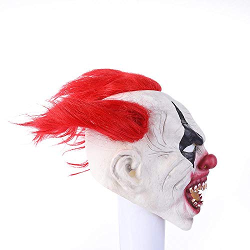 Penk Demon Clown Mask Eco Látex Horror Fantasma Máscara divertida de miedo Accesorios de Halloween