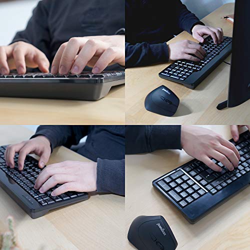 Perixx PERIBOARD-220 Wired USB Keyboard - Compact 398x145x32mm Size - US English Layout