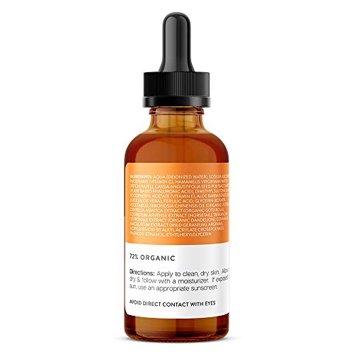 Petunia Skincare Vitamin C Serum for Face 20% with Hyaluronic Acid and Ferulic Acid, Anti Aging Collagen Booster, Natural Organic Skin Care for Acne Scars, Wrinkles, Fades Dark, Age Spot, Sun Damage