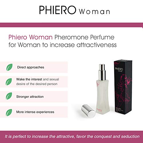 PHIERO - Pack de 3 Perfumes con 4 tipos de feromonas para mujer