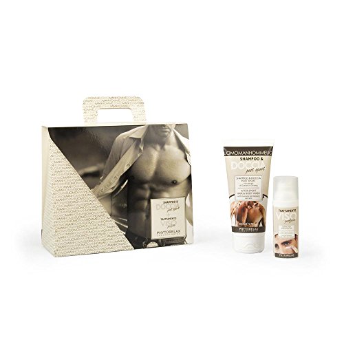 phytorelax unidades Hombre Crema Hidratante Facial 24H 50 ml + Champú & Ducha Post Sport 200 ml