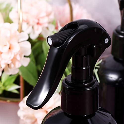 PIXNOR Botella de Spray de 5 Piezas 250 Ml Botellas de Rociador de Agua de Plástico Recargables Negras para Cabello Planta Limpieza