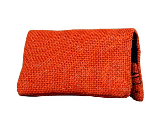 Plan B, Pitillera Funda Tabaco de Liar, Two Days Valencia, 11,5 x 7,5 cm, 15 g, con Bolsa Interior de Goma EVA, Naranja