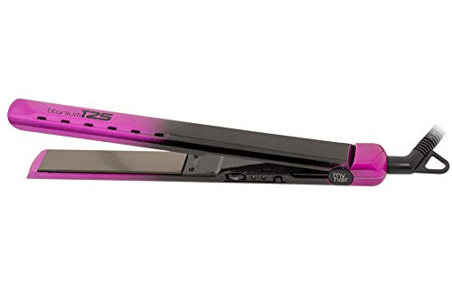 Plancha de Pelo Profesional Titanio Placa Estrecha y Fina Rosa T25 - My Hair