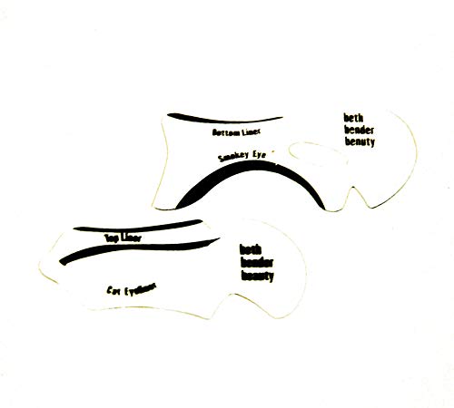 Plantilla para delineador de ojos, consigue tu delineador de ojos uniforme y simétrico con cero esfuerzo. 2 plantillas, tarjeta de dibujo, delineador de ojos perfecto, reutilizable.