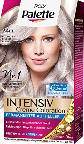 Poly Palette Intensiv Creme Coloration 240 Pudriges rubio plateado, 1 unidad (1 x 115 ml)