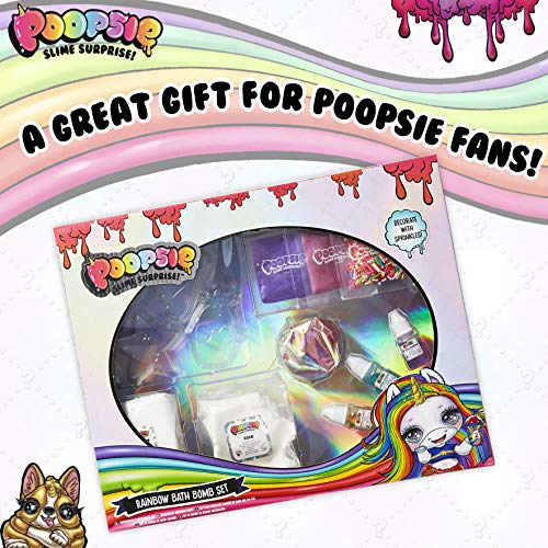 Poopsie Slime Surprise Unicornio Set de Bombas de Baño para Niñas, CREA Tus Propias Bombas Baño Efervescentes Arcoiris con Moldes, Juguete Educativo Regalos Originales Popsie para Niños