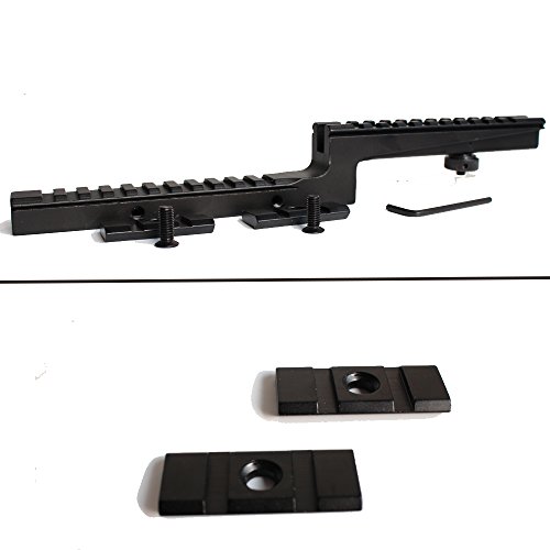 Promoción Aleación de Aluminio 20mm Weaver/Picatinny Rail Z-Tipo Rifle Rail Base del Montaje del Alcance con el Lado Off-Set Bi-Level Carry Handle