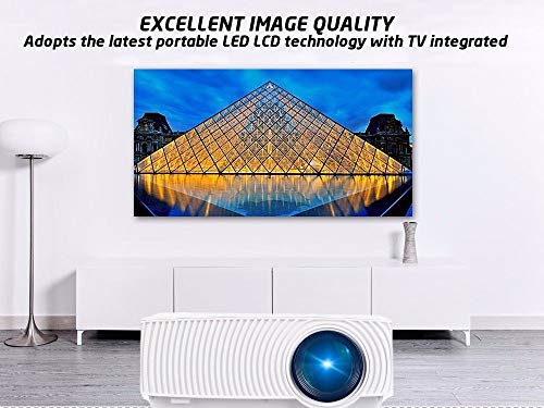 Proyector Full HD 1080P, SEELUMEN 2020 Nuevo PW100-S, maxima luminosidad Portátil Proyectores LED proyector barato LCD con HDMI USB soporte MKV AC3 para PS4, XBOX, Switch, televisión TDT HD