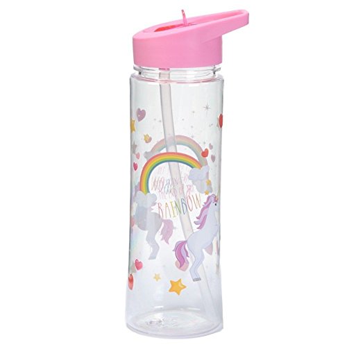 Puckator Enchanted Rainbow Botella Unicornios, Rosa