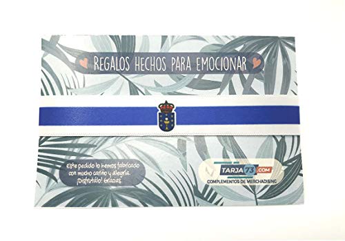 Pulsera de tela con mensaje: BANDERA DE LA COMUNIDAD AUTÓNOMA DE GALICIA | Regalo original