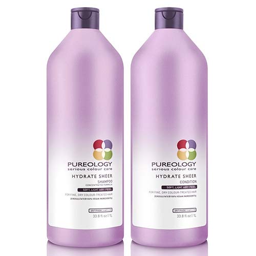 Pureology Hydrate Sheer Shampoo 1000ml & Acondicionador 1000ml Duo 2020