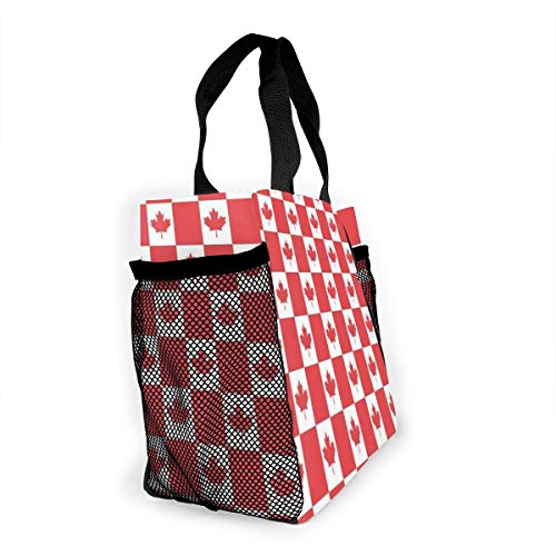 Red Petro-Canada Flag - Bolso de mujer a la moda, bolsa reutilizable para la compra con luz de alta capacidad, bolsas de regalo, bolsas porta alimentos