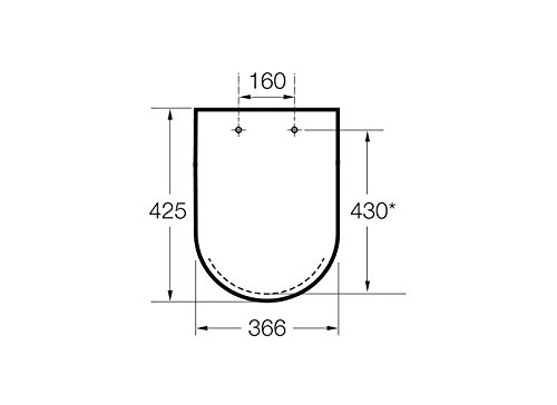 Roca A801562004 Asiento, Blanco