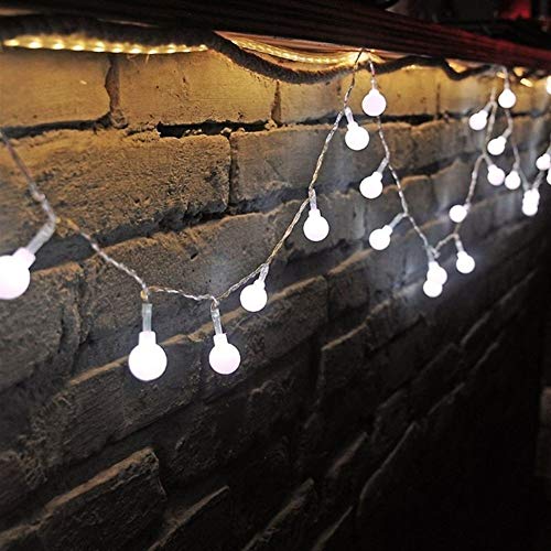 Romantisch 1,2 M 3M 6M 10M Kirsche Bälle Fee cadena Dekorative Lichter Batterie betrieben Hochzeit Weihnachten exterior Terrasse girlande Dekoration Weihnachtsdekoration (Color : Multicolor)