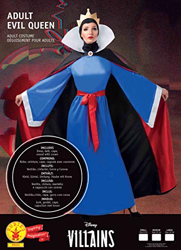 Rubie's- Disney Evil Queen Villians Disfraz, Multicolor, 16-18 (300432L)