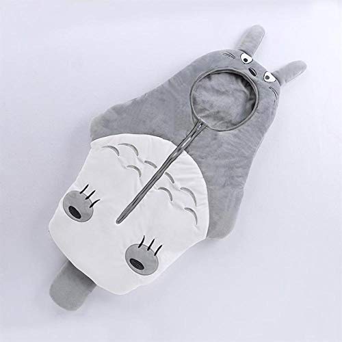 Sacos De Dormir Para Bebé Saco De Dormir Para Bebé De Dibujos Animados Chinchilla Robot Gato Más Terciopelo Acolchado Bebé Anti-Patada-Chinchilla Grueso_85Cm