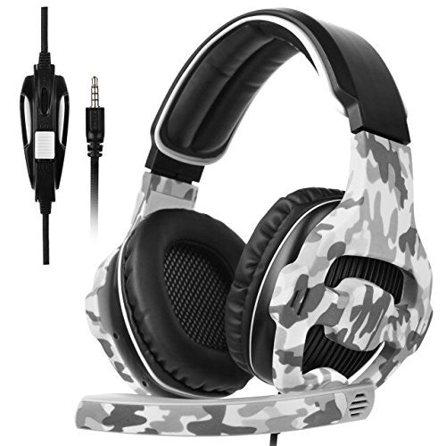 Sades sa810 3.5 mm Jack over Auriculares estéreo Bass Gaming Headset Auriculares con mic Noise Isolating Volumen para Nueva Xbox un PS4 PC Laptop MAC iPad iPod