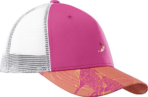 Salomon Gorra de malla para mujer, MANTRA LOGO CAP, Talla única ajustable, Fucsia