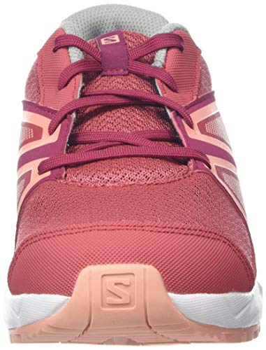 Salomon Sense J, Zapatillas de Senderismo Unisex Niños, Rojo (Garnet Rose/Beet Red/Coral Almond), 37 EU