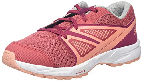 Salomon Sense J, Zapatillas de Senderismo Unisex Niños, Rojo (Garnet Rose/Beet Red/Coral Almond), 37 EU