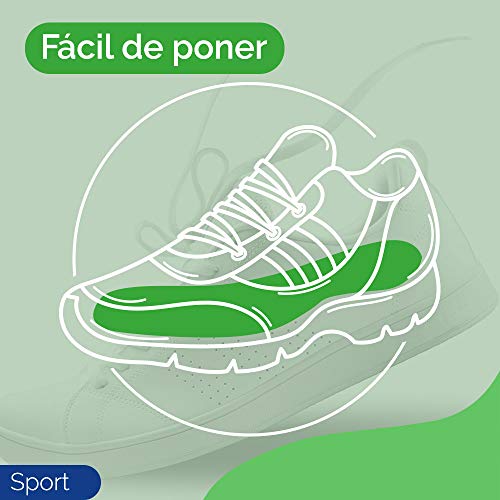 Scholl Plantillas Gelactiv Sport Hombre + Crema de Pies para Durezas - 2 plantillas (Talla 40-46.5) + Crema 60ml