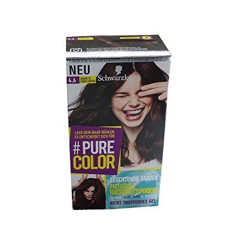 Schwarzkopf Pure Color 4.6 Amaretto Marrón oscuro cartucho de tinta