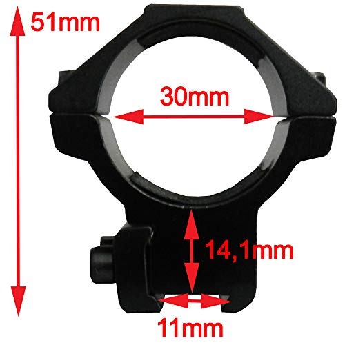 Seben Montura Mira Telescópica 30mm / 11mm Riel RSM12