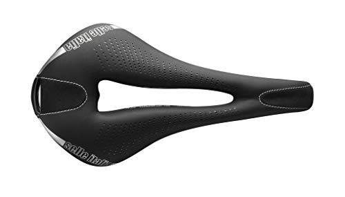 Selle Italia - Sillìn Bicicleta de Carretera MAX FLITE Gel Superflow, Rail TI 316 Tubo Ø7, Sillìn Road Gran Turismo Fibra-tek, Comfort Gel, Amortiguador