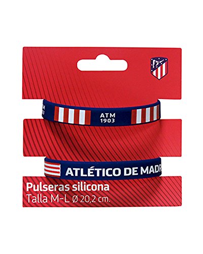 Set 2 Pulseras Silicona Atletico Madrid Adulto