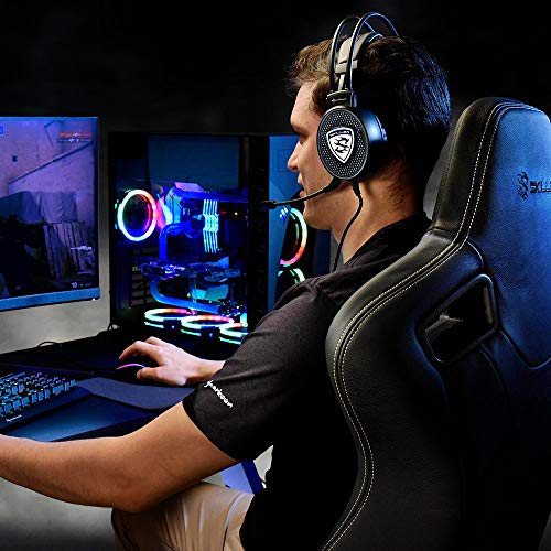 Sharkoon SGH1 - Auriculares Gaming con Cable, Estéreo, Micrófono, Negro/Azul