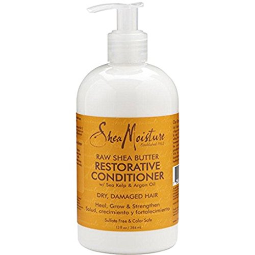 Shea Moisture Raw Shea Butter, DUO set Moisture Retention Shampoo + Restorative Conditioner, 13 Ounce, 1 each by Shea Moisture