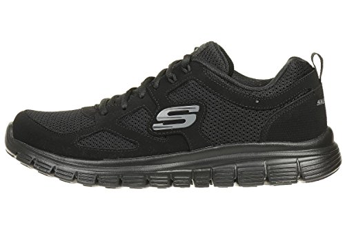 Skechers Burns 52635-bbk, Zapatillas para Hombre, Negro (Black 52635/Bbk), 41 EU