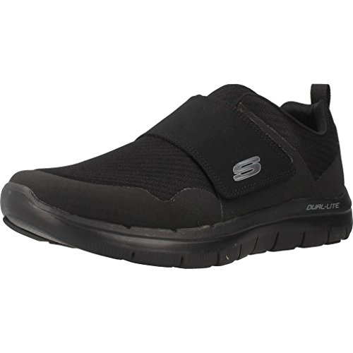 Skechers Flex Ventaja 2.0 Gurn para Hombre Malla Entrenador 11 UK/ 46 EU Negro/Negro