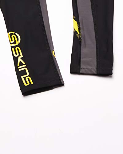 Skin's Skins DNAmic Mallas largas para Hombre, Color Negro, Hombre, Color Black/Citron, tamaño XS