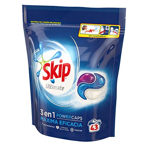 Skip Ultimate Detergente Capsulas 3en1 MAXIMA EFICACIA 43lav - Pack de 3