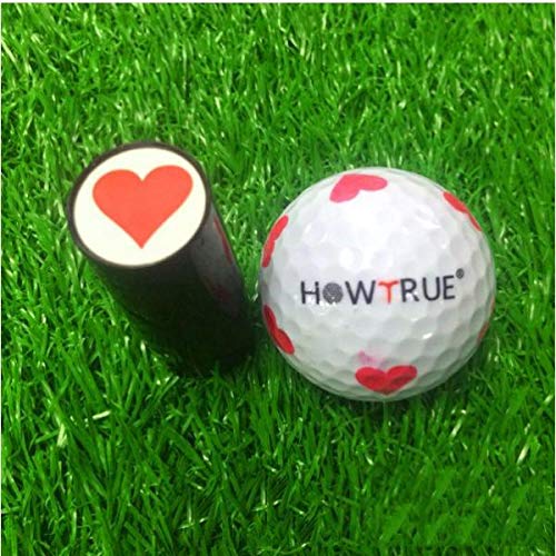 SM SunniMix 4pcs Golf Stamper Stamp Ball Marker Eagle Sun Heart Lip Shape Club Sorteos