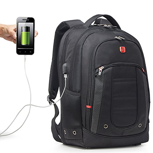 Soarpop Mochila para Ordenador Portátil de hasta 17,3" Pulgadas, con Puerto USB