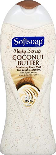 Softsoap Body Butter Coconut Scrub Body Wash 15 oz by Softsoap