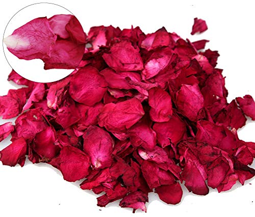 Sonline 1 Bolsa de Petalos Secos de Rosa Natural para Boda Confeti