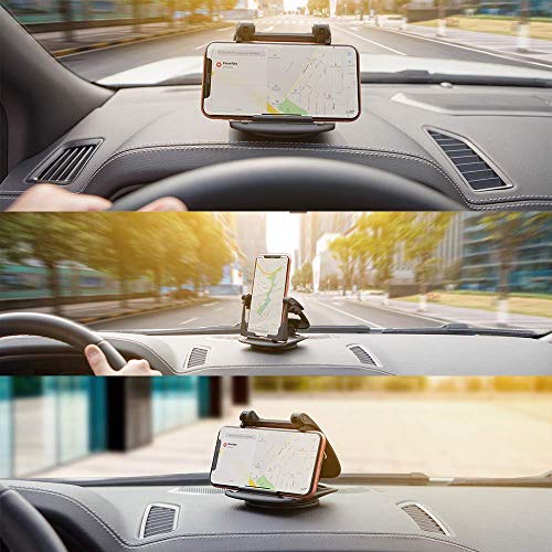 Soporte Móvil para Coche, Modohe Soporte Movil Coche Rotación de 360 Soporte Universal Movil Coche para Xiaomi iPhone11 Pro/11/Xs Max/Xs/Xr/X/8/7/6s Plus, Galaxy S10 Note 10+ Huawei Mate 30 Pro