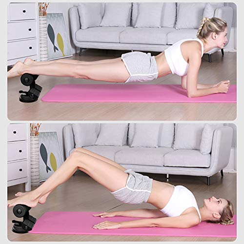 Speyang Sit Up Dispositivo Abdominal, Barra de Abdominales de Auto-succión Portátil, Dispositivo Sit-up Bar, Ajustable Sit Up Bar Dispositivo Abdominal (Black)