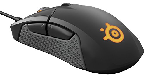 SteelSeries Rival 310 - Ratón de juego óptico, iluminación RGB, 6 botones, laterales de goma, memoria integrada (PC/Mac), negro