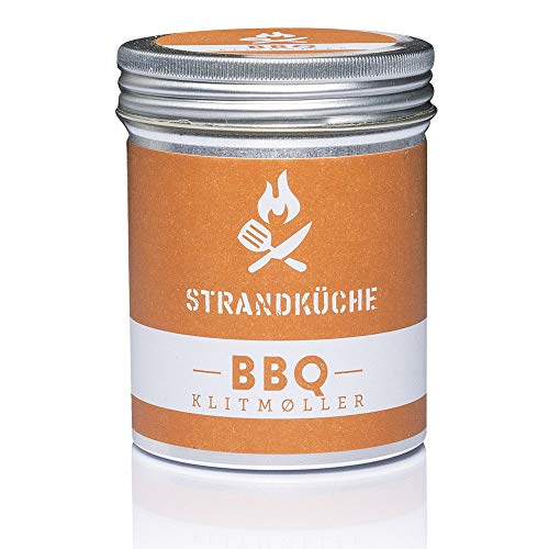 Strandküche Klitmøller Mezcla Especias BBQ 45 g I Adobo Picante BBQ I Condimentado con cilantro Majoran Muscat Paprika Ajo etc. I Mezcla para asados, Barbacoa adobo para carne y verduras