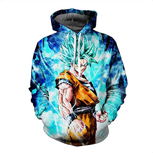 Sudadera con capucha, diseño de anime 3D de una pieza, casual, unisex, manga larga, talla 6XL