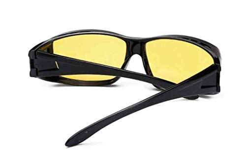 SUNSEATON Gafas de Visión Nocturna para Conducir, con Lente Liviana Polarizada de Marco Liviano, Viga Anti-alta y Arena a Prueba de Viento, para Hombres y Mujeres