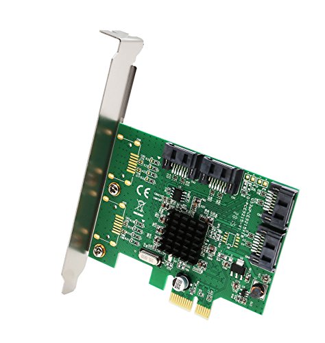 Syba SI-PEX40064 4 Port SATA III PCI-e 2.0 x1 Tarjeta, Verde