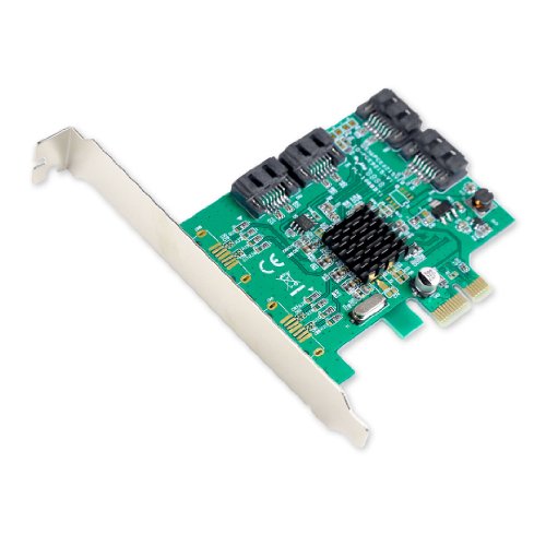 Syba SI-PEX40064 4 Port SATA III PCI-e 2.0 x1 Tarjeta, Verde