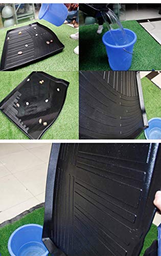 SYJY-SHOP Bandeja Maletero del Coche Estera del Piso for Jaguar F-Pace 2017 Tronco Pad Mat Cola Original del Tronco Mat Negro Tronco de Goma Trasera Boot Liner Mat