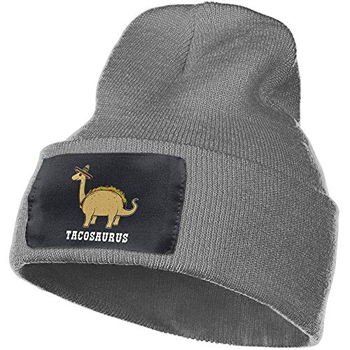 Tacosaurus Dinosaurio TaMen Mujeres Invierno Gorro de Punto Suave y cálido Slouchy Grueso Gorro de esquí